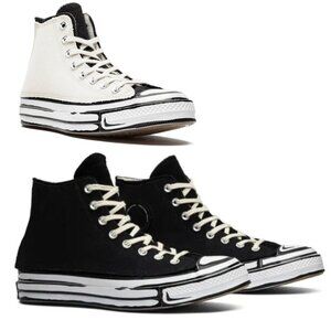 Converse x Joshua Vides Chuck 70 High Sneaker w. Interchangeable Panels, Size 13